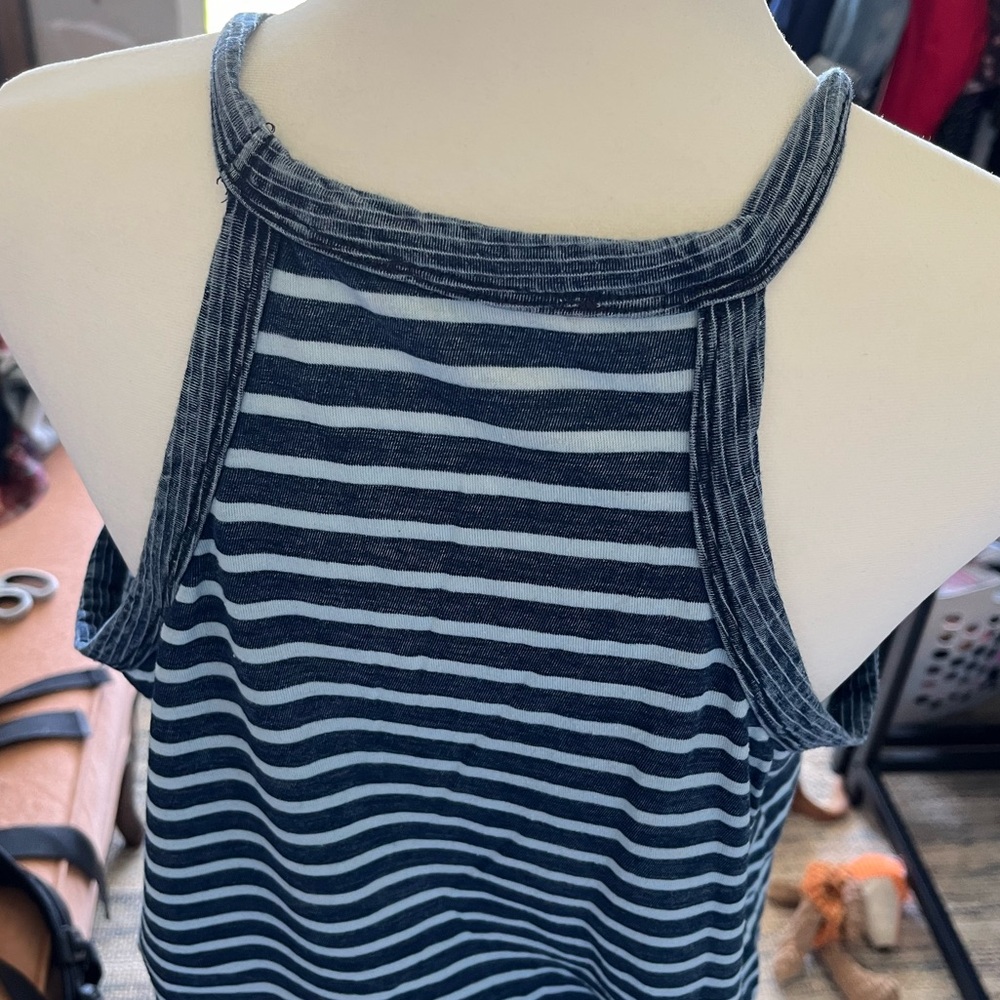 Striped tunic tank top